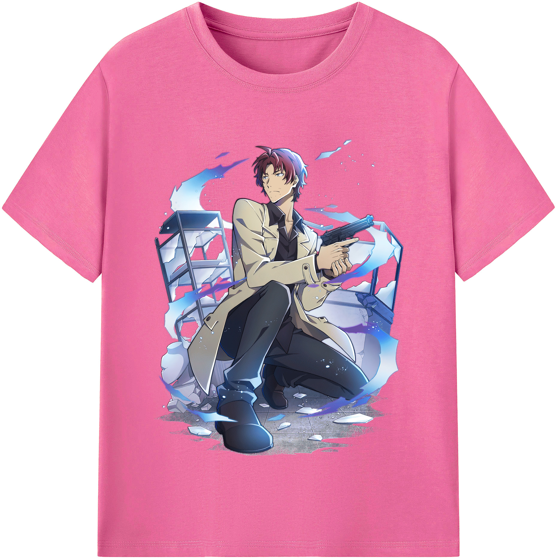 （画像用） 文豪ストレイドッグス Bungo Stray Dogs レディースカジュアルプリントTシャツ（綿100％）
